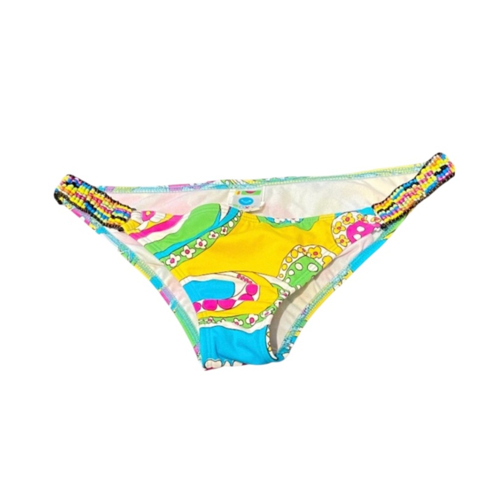 ROXY beaded swimsuit bottom Medium Y2K
